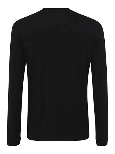 Giorgio Armani Viscose Blend T-shirt In Negro