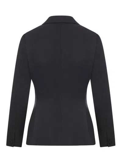 Givenchy Jacket In Wool With 4g Liquid Detail In Negro