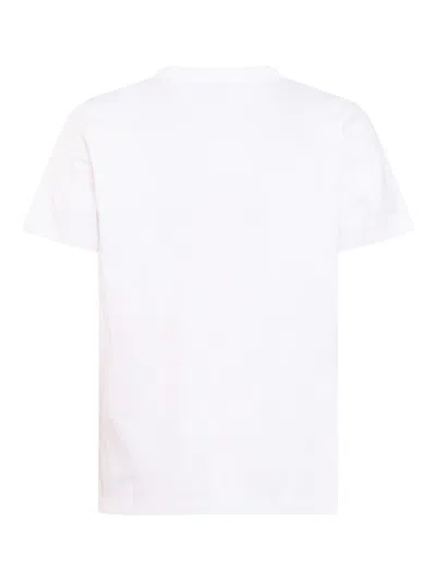 Marni Men's Logo Patch T-shirt In White