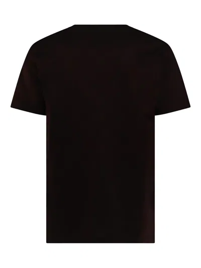 Marni Mens Black Embroidered Logo-patch Crewneck Cotton-jersey T-shirt In Negro