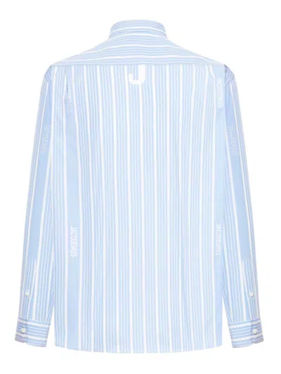 Jacquemus La Chemise Simon Logo Striped Shirt In Multicolor