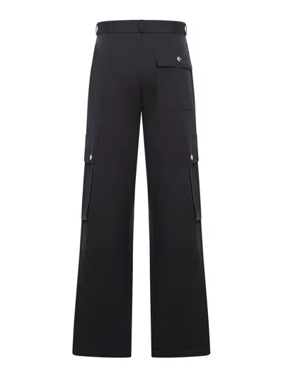 Jacquemus Cargo Gabardine Trousers In Eight In Negro