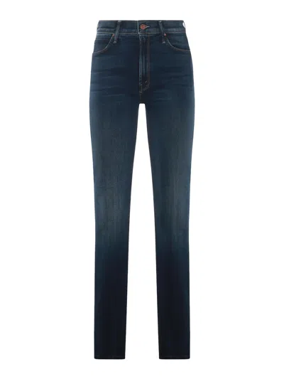Mother Rascal Sneak Jeans In Azul