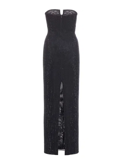 Self-portrait Maxi Dress In Negro