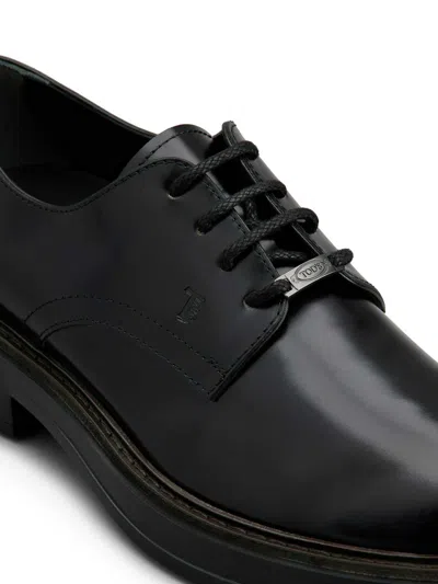 Shop Tod's Derby Shoes In Negro