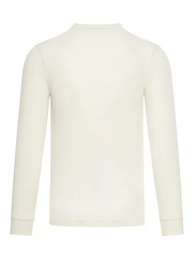 Tom Ford Henley T-shirt Ivory In Blanco