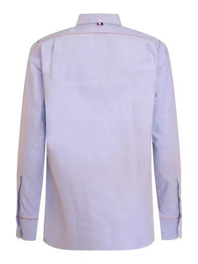 Thom Browne Light Blue Cotton Shirt In Azul