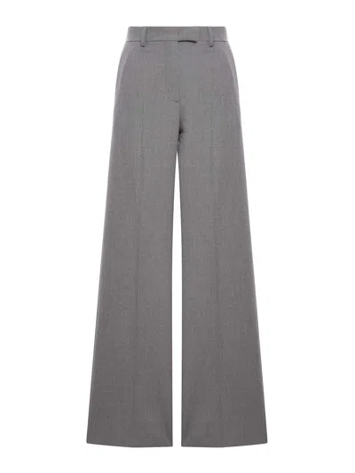 Shop Valentino Pants In Gris