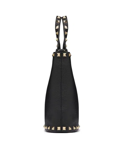 Valentino Garavani Rockstud Crossbody Pouch In Grainy Calfskin Woman Black Uni