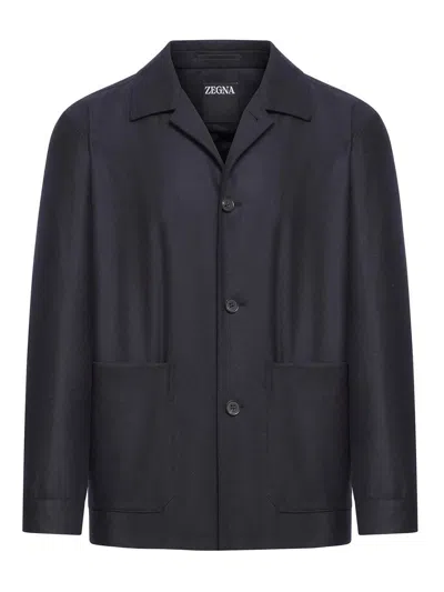 Shop Zegna Casual Jacket In Negro