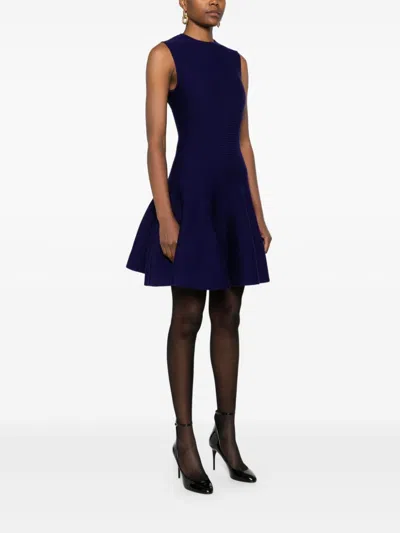 Shop Alaïa Alaia Wool Knitted Skater Dress