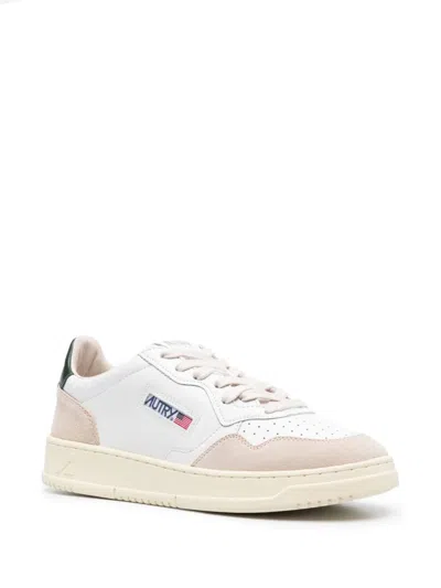 Shop Autry Medalist Low Leather And Suede Sneakers