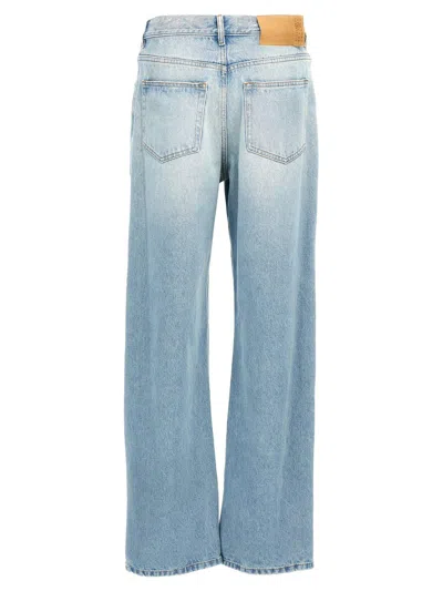 Shop Mm6 Maison Margiela Frayed Detailed Straight-leg Jeans In Blue