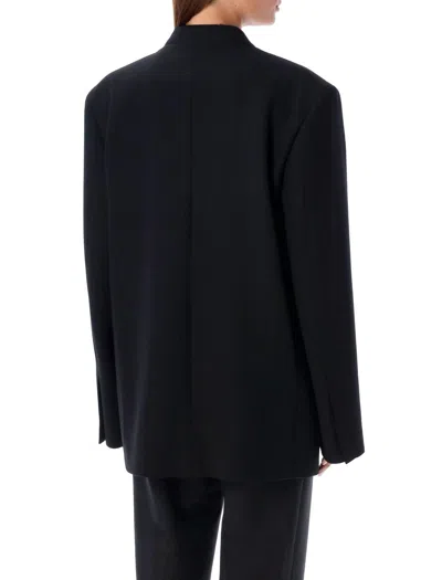 Jil Sander Single-breasted Long-sleeved Blazer In Black