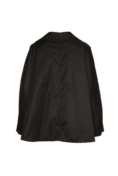 Shop Marni Long-sleeved Single-breasted Coat  In Black