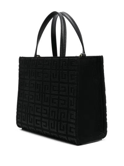 Givenchy Structured Black Mini G-tote Bag With Embroidered Monogram