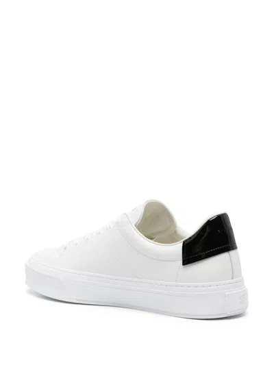 Givenchy Men Leather Sneakers With 4g Metal Logo
