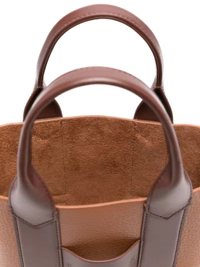 Shop Hogan Pre Script Small Leather Tote Bag