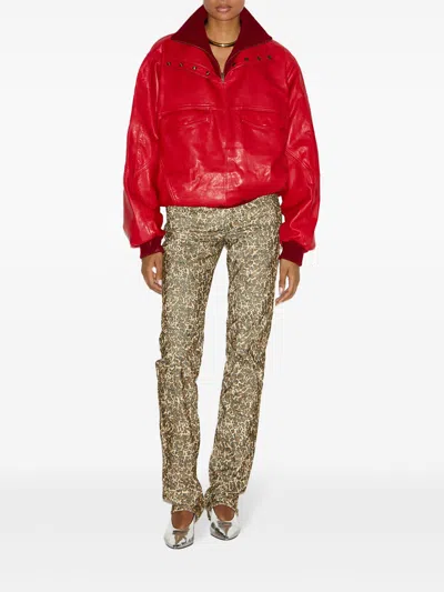 Isabel Marant Ferni Straight Cut Stretch Pants In Neutrals