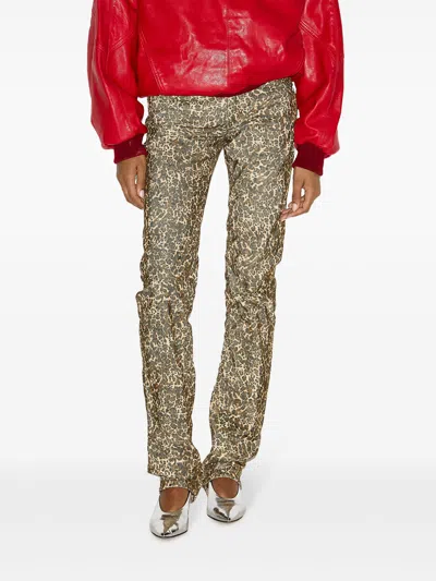 Isabel Marant Ferni Straight Cut Stretch Pants In Neutrals