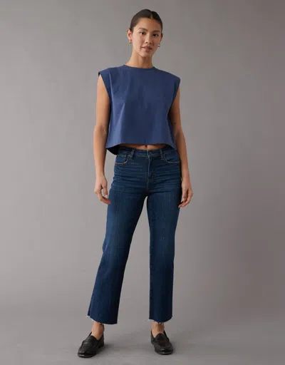 American Eagle Outfitters Ae Stretch High-waisted Kick Bootcut Crop Jean In Multi
