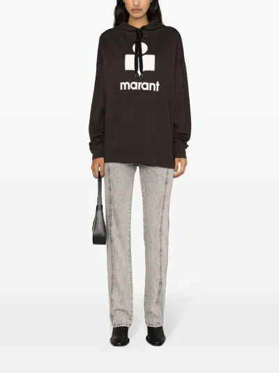 Shop Marant Etoile Mansel Logo Cotton Hoodie