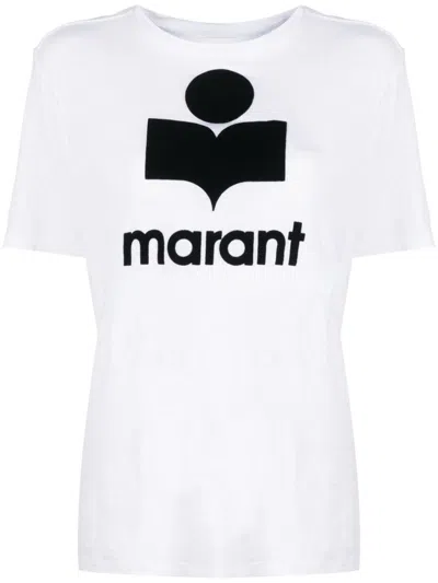 Isabel Marant Étoile Isabel Marant Etoile Zewel T Shirt With Flocked Logo