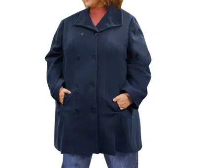 On The Plus Side Long Sleeve Peacoat - Plus Size In Navy In Blue