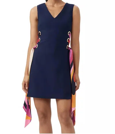 Trina Turk Viva Dress In Navy In Blue