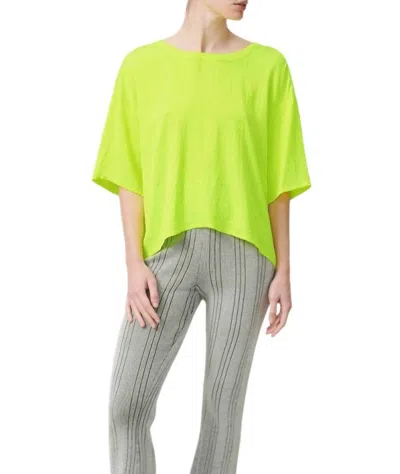 American Vintage Widland Top In Fluorescent Yellow In Multi