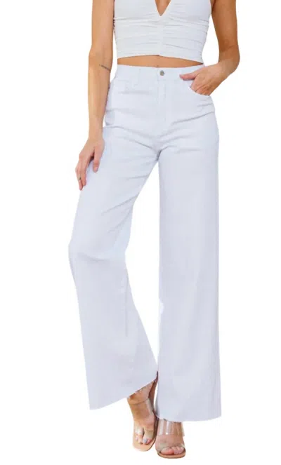 Pistola Kinsley Mid Rise Ultra Flare Jeans In Le Blanc In Multi