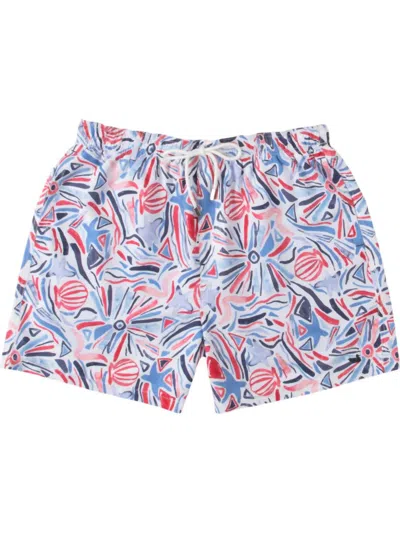 Southern Marsh Men's Jubilee Trunks In Navy & Red In Multi