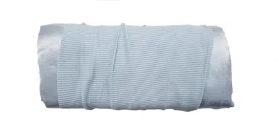 Pj Harlow Satin Pillow Cases In Pale Blue