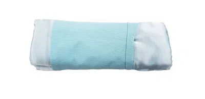Pj Harlow Satin Pillow Cases In Aqua