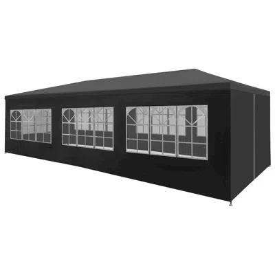 Vidaxl Party Tent 9'10"x29'6" Anthracite, 45104