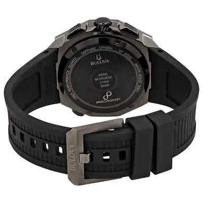 Pre-owned Bulova Precisionist Chronograph Quartz Black Dial Men's Watch 98b358
