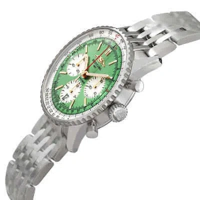 Pre-owned Breitling Navitimer B01 Mint Green Dial Chronograph Automatic Men's Watch