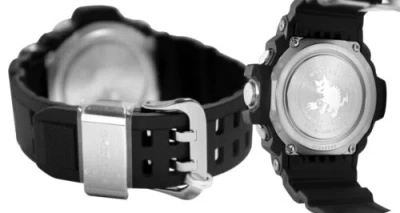 Pre-owned Casio Gw9400-1 G-shock Rangeman Black Red Digital Dial Resin Band Men Watch