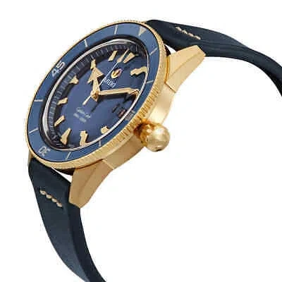 Pre-owned Rado Captain Cook Automatic Bronze Blue Dial Men's Watch R32504205