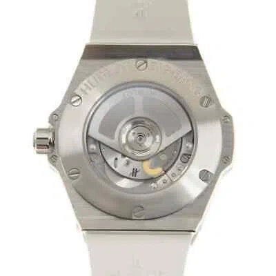 Pre-owned Hublot Big Bang Automatic Diamond White Dial Ladies Watch 485.se.2010.rw.1604