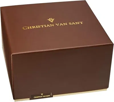 Pre-owned Christian Van Sant Christian Men's Cv2131 Grandeur Analog Display Automatic Self Wind Black Watch