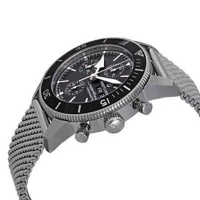 Pre-owned Breitling Superocean Heritage Ii Chronograph Automatic Black Dial Men's Watch