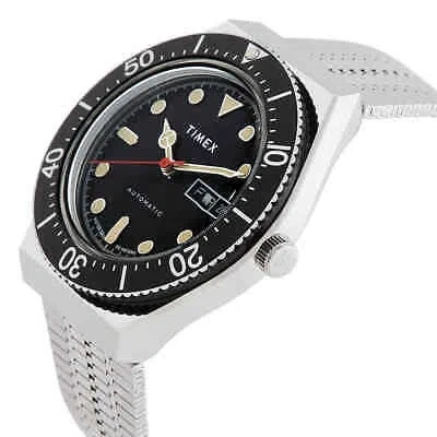 Pre-owned Timex M79 Automatic Black Dial Watch Tw2u78300v3