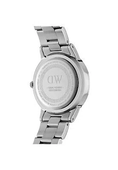 Pre-owned Daniel Wellington Iconic Link 32mm Silver White 693