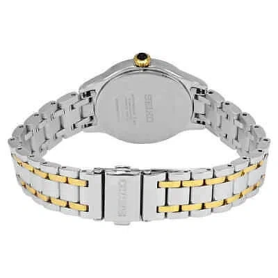 Pre-owned Seiko Quartz Diamond Mop Dial Two-tone Ladies Watch Srz540p1