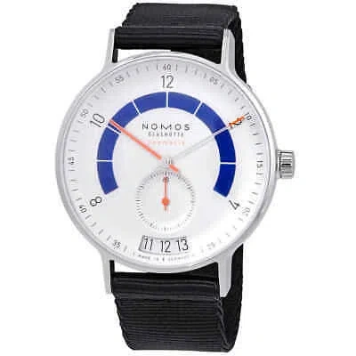 Pre-owned Gv2 Nomos Autobahn Neomatik Automatic White Dial Men's Watch 1303