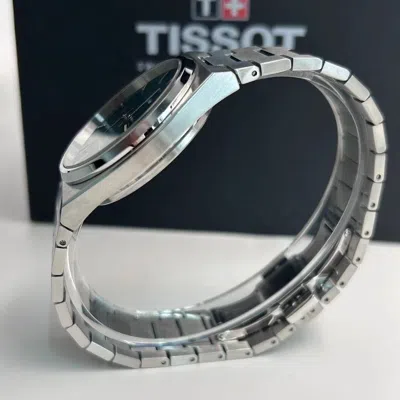 Pre-owned Tissot Prx Green Dial Stainless Steel Quartz Men's Watch 40mm T137.410.11.091.00
