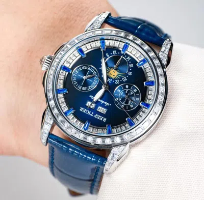 Pre-owned Reef Tiger Men Automatic Watch Luxury Mechanical Multi Dial Year Month Week Date