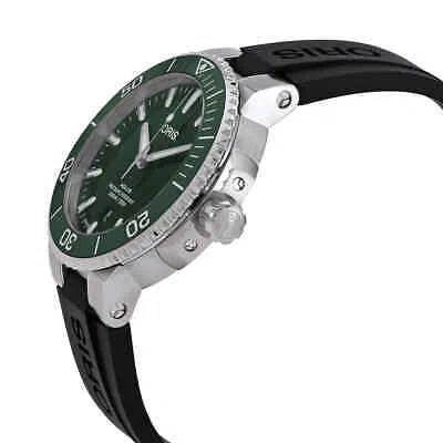Pre-owned Oris Aquis Automatic Green Dial Men's Watch 01 733 7766 4157-07 4 22 64fc