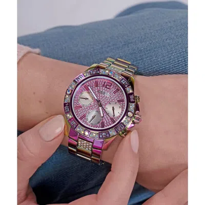 Pre-owned Guess Women Watch Majesty Gw0771l4 Stainless Steel